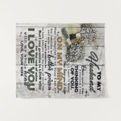 Cute Letter To Husband | Lovely Gift | Father Day Wandkleed (Voorkant (horizontaal))