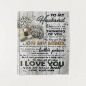 Cute Letter To Husband | Lovely Gift | Father Day Wandkleed (Voorkant)