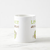 Cute Lettuce doet onze beste vegetable Pun-Humor Koffiemok (Center)