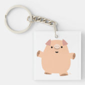 Cute Leuke Cartoon Varken Acrylaat Sleutelhanger (Voorkant)
