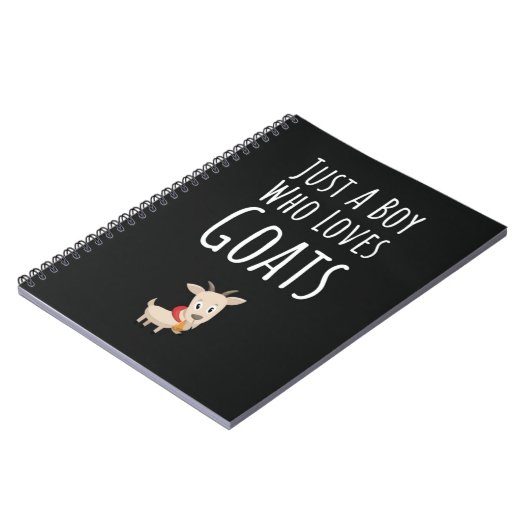 Cute leuke geit cadeaus voor jongens voor kinderen notitieboek (Linkerzijde)
