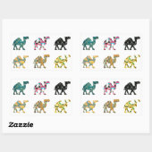 Cute leuke kamelen rechthoekige sticker (Vel)