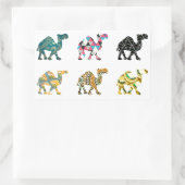 Cute leuke kamelen rechthoekige sticker (Tas)