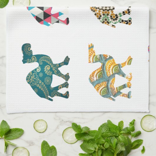 Cute leuke kamelen theedoek (Gevouwen)