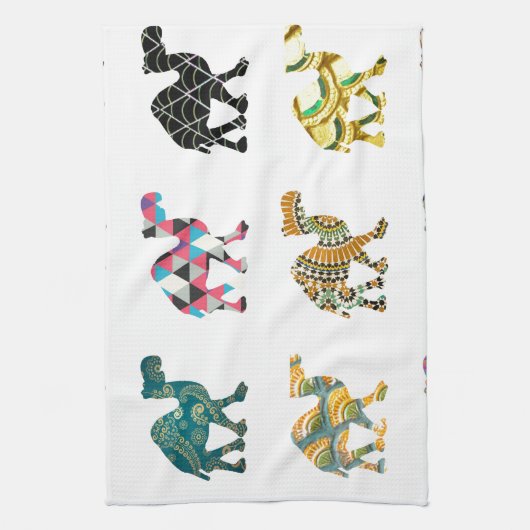 Cute leuke kamelen theedoek (Verticaal)