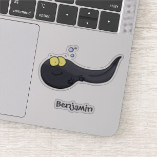 Cute leuke kikkerdril cartoonillustratie sticker