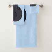 Cute leuke tadpole cartoon illustratie bad handdoek (Insitu)