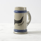 Cute leuke tadpole cartoon illustratie bierpul (Voorkant rechts)