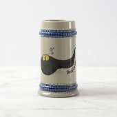 Cute leuke tadpole cartoon illustratie bierpul (Center)