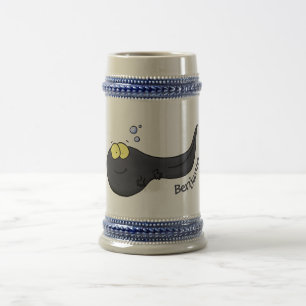 Cute leuke tadpole cartoon illustratie bierpul