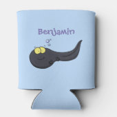 Cute leuke tadpole cartoon illustratie blikjeskoeler (Achterkant)