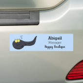 Cute leuke tadpole cartoon illustratie bumpersticker (Op auto)