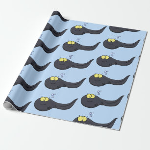 Cute leuke tadpole cartoon illustratie cadeaupapier