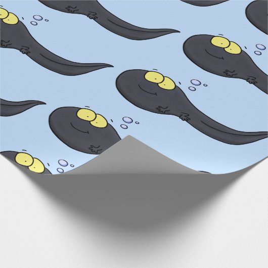 Cute leuke tadpole cartoon illustratie cadeaupapier (Hoek)