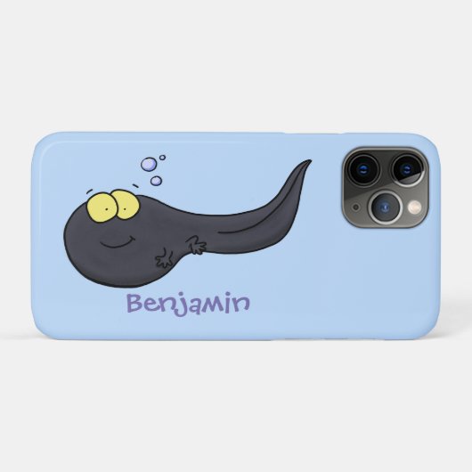 Cute leuke tadpole cartoon illustratie Case-Mate iPhone case (Achterkant (horizontaal))