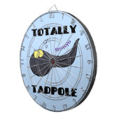 Cute leuke tadpole cartoon illustratie dartbord (Voorkant Rechts)