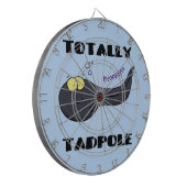 Cute leuke tadpole cartoon illustratie dartbord (Voorkant Links)