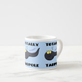 Cute leuke tadpole cartoon illustratie espresso kop (Voorkant rechts)