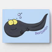 Cute leuke tadpole cartoon illustratie fotoplaat (voorkant)