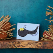 Cute leuke tadpole cartoon illustratie fotoplaat (Zijkant)