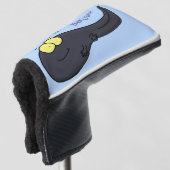 Cute leuke tadpole cartoon illustratie golfheadcover (3/4 voorkant)