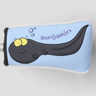 Cute leuke tadpole cartoon illustratie golfheadcover