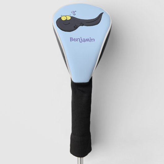 Cute leuke tadpole cartoon illustratie golfheadcover (Voorkant)