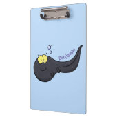 Cute leuke tadpole cartoon illustratie klembord (Links)