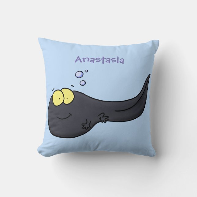 Cute leuke tadpole cartoon illustratie kussen (Voorkant)