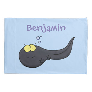 Cute leuke tadpole cartoon illustratie kussensloop