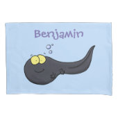 Cute leuke tadpole cartoon illustratie kussensloop (Voorkant)