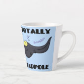 Cute leuke tadpole cartoon illustratie latte mok (Rechts)