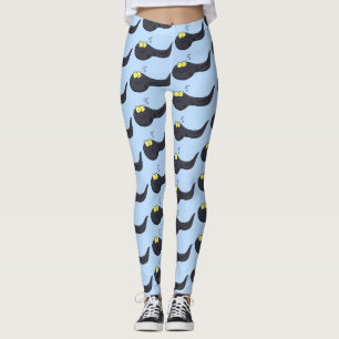 Cute leuke tadpole cartoon illustratie leggings