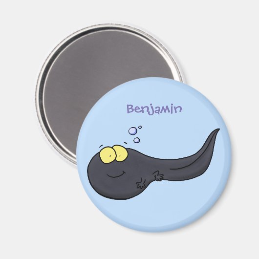 Cute leuke tadpole cartoon illustratie magneet (Voorkant / Achterkant)