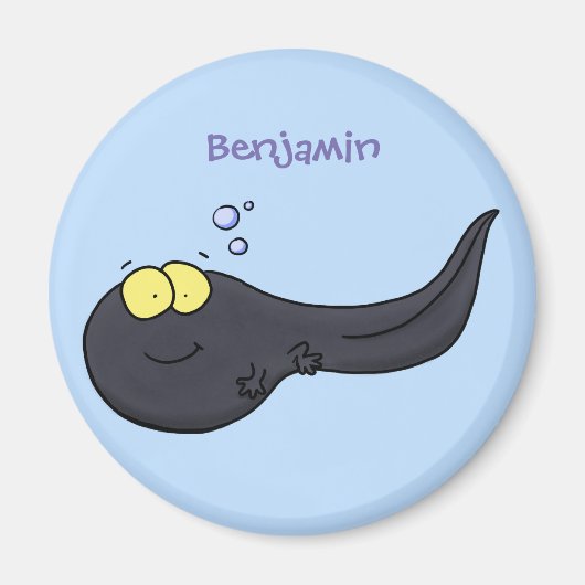 Cute leuke tadpole cartoon illustratie magneet (Voorkant)