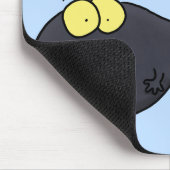 Cute leuke tadpole cartoon illustratie muismat (Hoek)