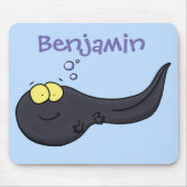 Cute leuke tadpole cartoon illustratie muismat (Voorkant)
