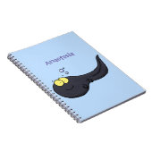 Cute leuke tadpole cartoon illustratie notitieboek (Rechterzijde)