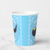 Cute leuke tadpole cartoon illustratie papieren bekers (Links)