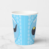 Cute leuke tadpole cartoon illustratie papieren bekers (Rechts)