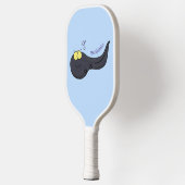 Cute leuke tadpole cartoon illustratie pickleball paddle (Links)