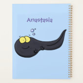 Cute leuke tadpole cartoon illustratie planner (Achterkant)