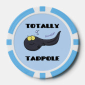 Cute leuke tadpole cartoon illustratie poker chips (Voorkant)