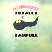 Cute leuke tadpole cartoon illustratie raamsticker (Vel 3)