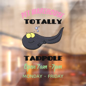 Cute leuke tadpole cartoon illustratie raamsticker (Vel 2)