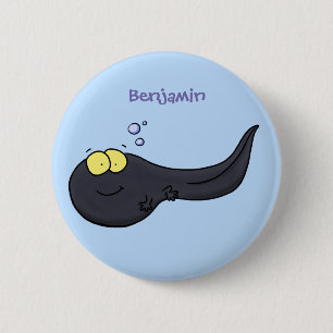 Cute leuke tadpole cartoon illustratie ronde button 5,7 cm