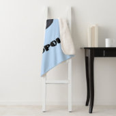 Cute leuke tadpole cartoon illustratie sherpa deken (In situ)