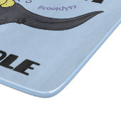 Cute leuke tadpole cartoon illustratie snijplank (Hoek)