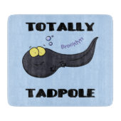 Cute leuke tadpole cartoon illustratie snijplank (Voorkant)