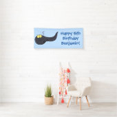 Cute leuke tadpole cartoon illustratie spandoek (Insitu)
